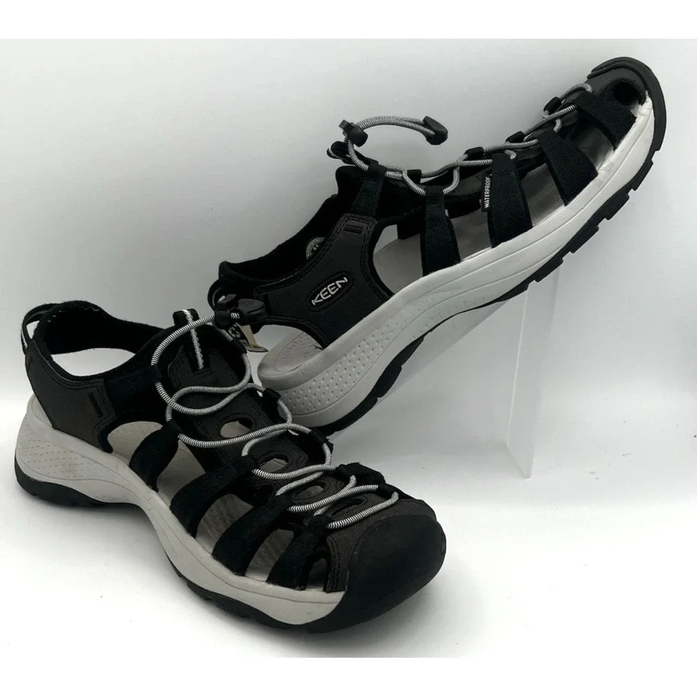 Keen Astoria West Sandals Black & Gray‎ Women's 9.5 Closed Toe New